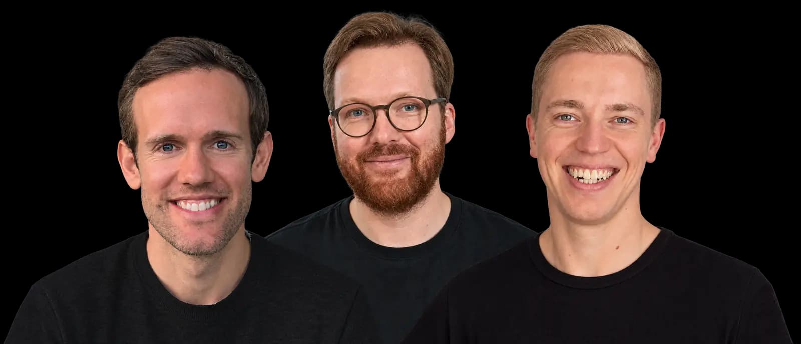 Frank Steffen, Philipp Doll und Benjamin Harr, von links nach rechts
